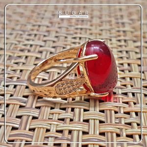 Gold Plated Ring with Zircons (R00767)