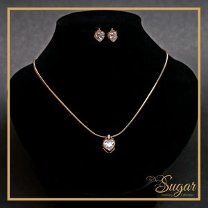 Gold Plated Pendant Set With Zircons Stones (P00342)